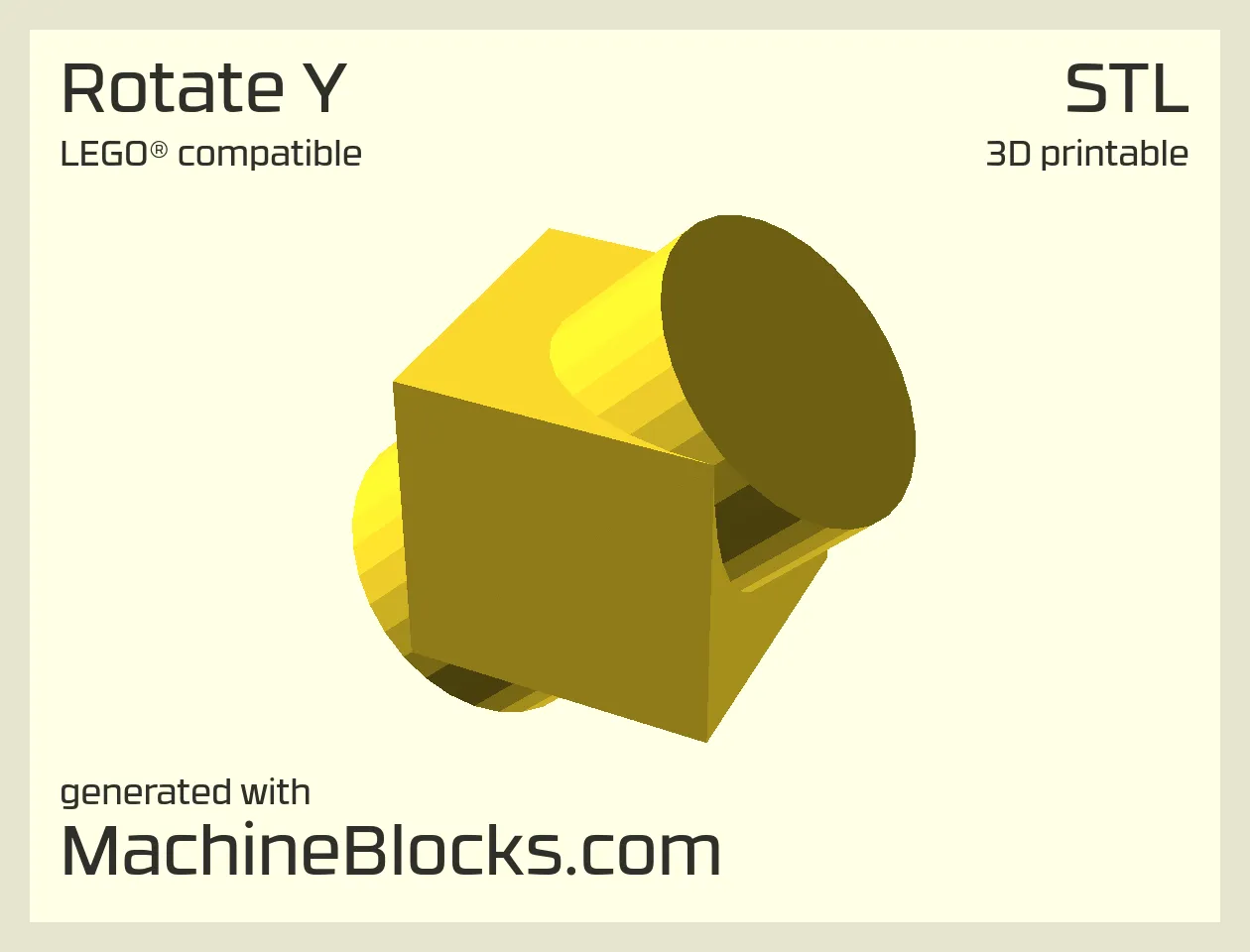 STL Model of rotated shape around the y-axis created with OpenSCAD