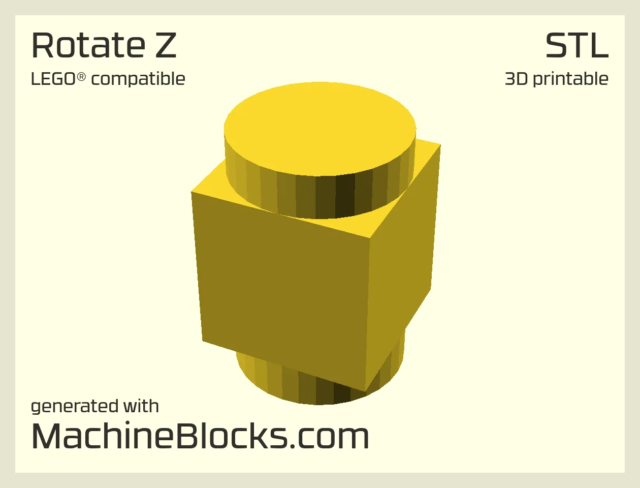 STL Model of rotated shape around the z-axis created with OpenSCAD