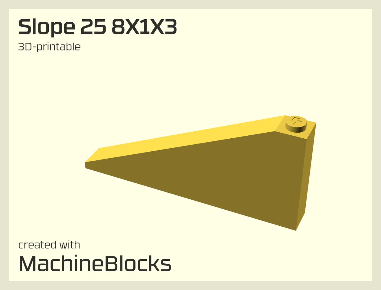 Slopes - MachineBlocks - Building block editor optimized for 3D