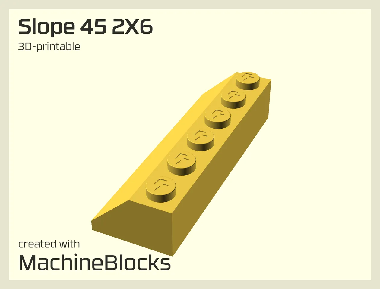 Slopes - MachineBlocks - Building block editor optimized for 3D
