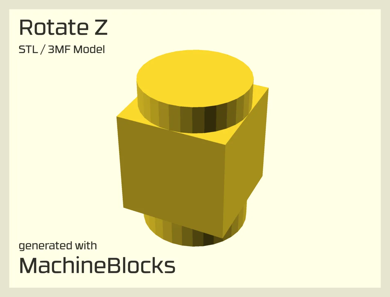 STL Model of rotated shape around the z-axis created with OpenSCAD